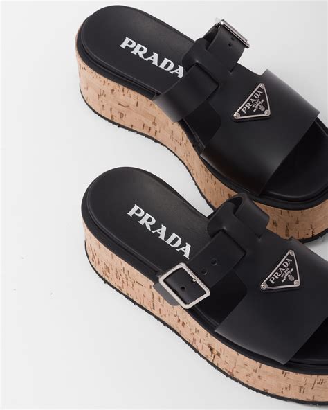 prada mens gladiator sandals|Prada platform wedge sandals.